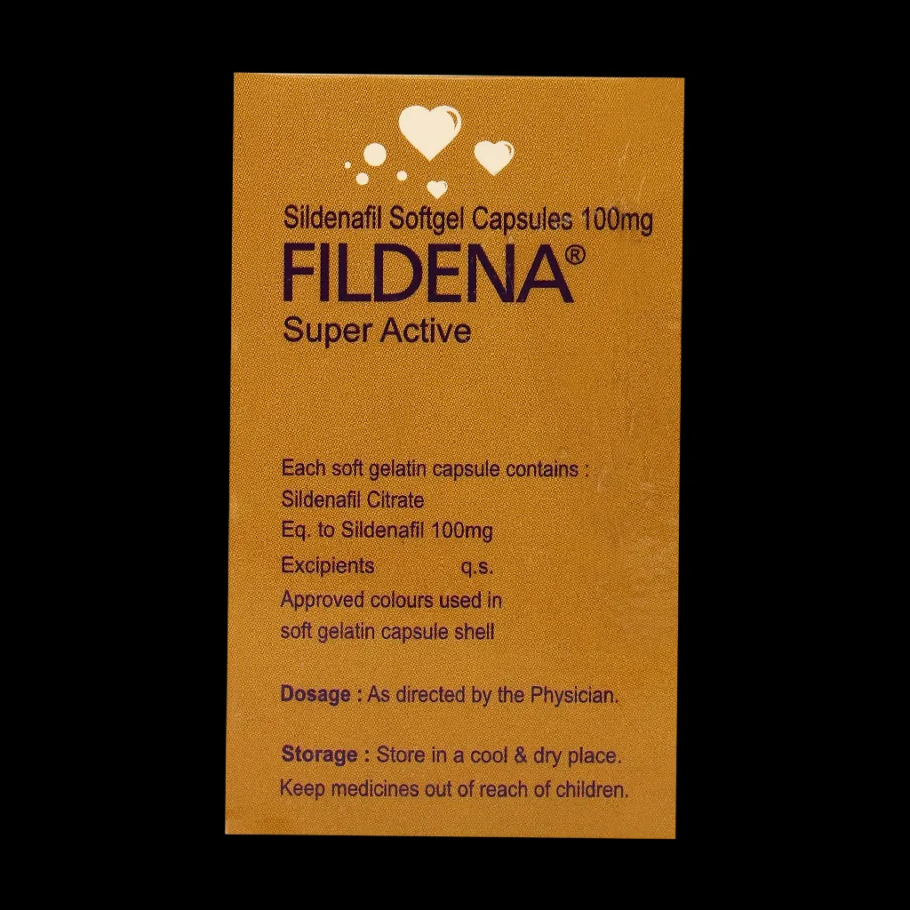 フィルデナスーパーアクティブ100mg|カプセル型のバイアグラジェネリック|お薬市場 5