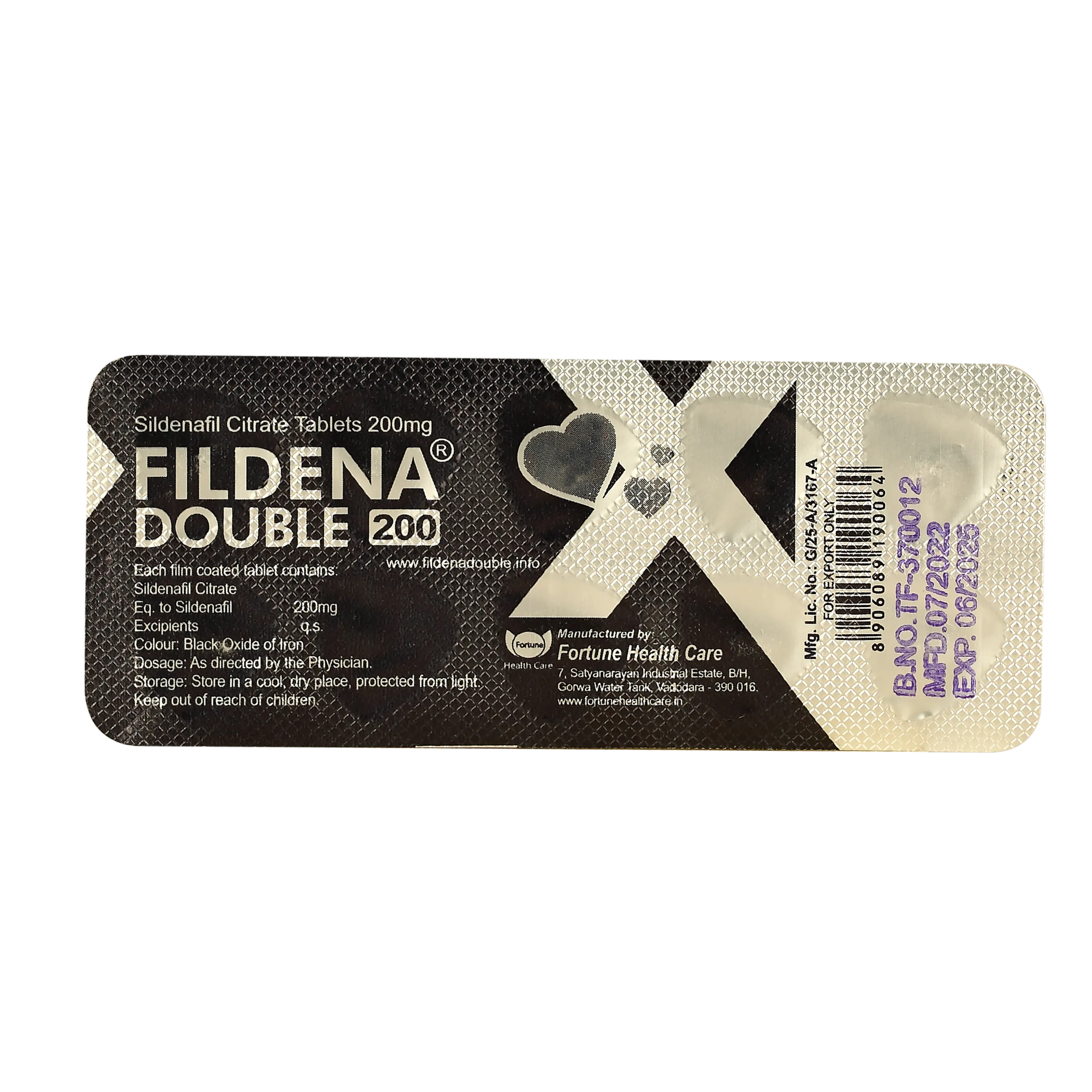 フィルデナダブル|シルデナフィル200mgの高容量ED治療薬 5