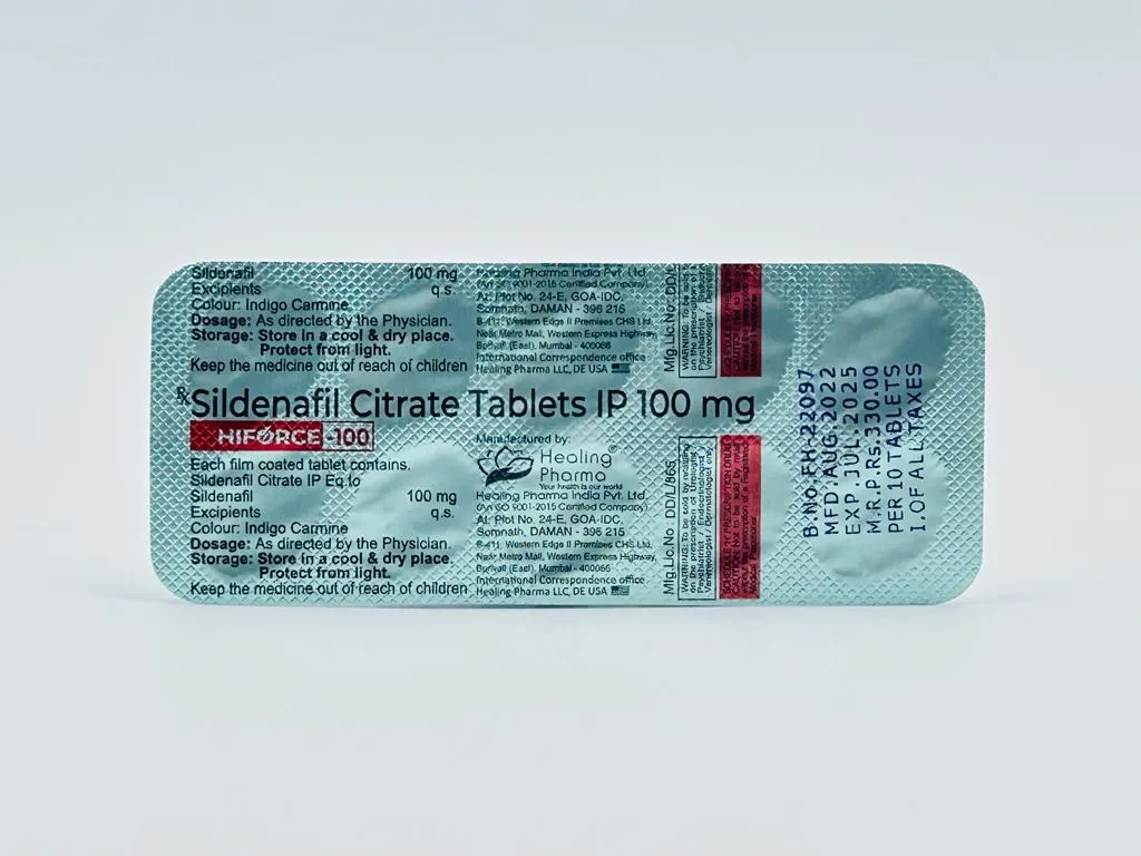 ハイフォース(Hiforce)|25mg~200mgシルデナフィル配合バイアグラジェネリックED治療薬 4
