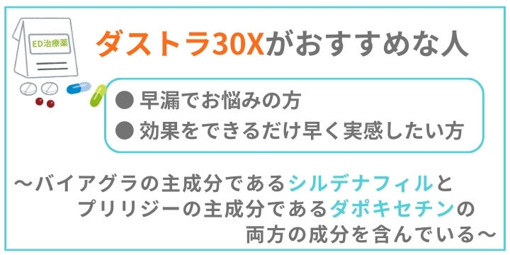 ダストラ30Xがおすすめな人