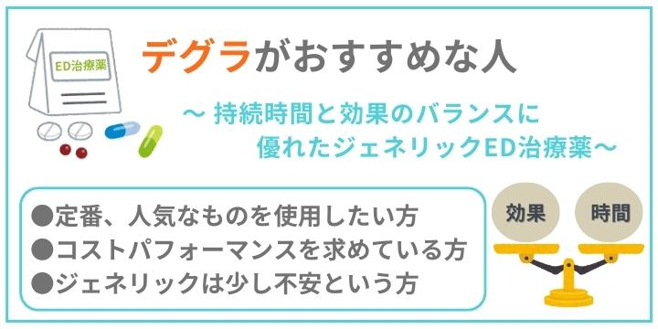 デグラがおすすめな人