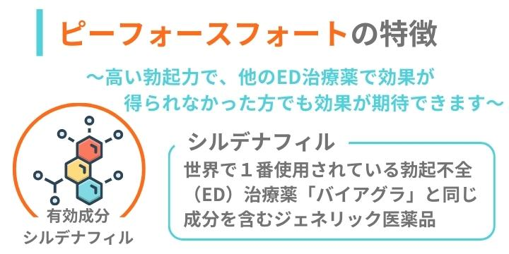 ピーフォースフォートの特徴