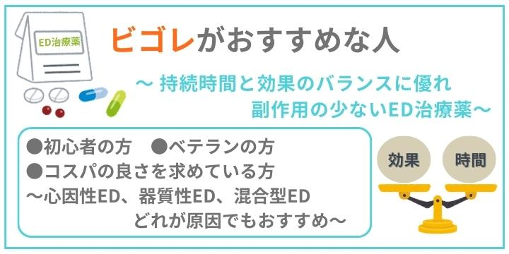 ビゴレがおすすめな人