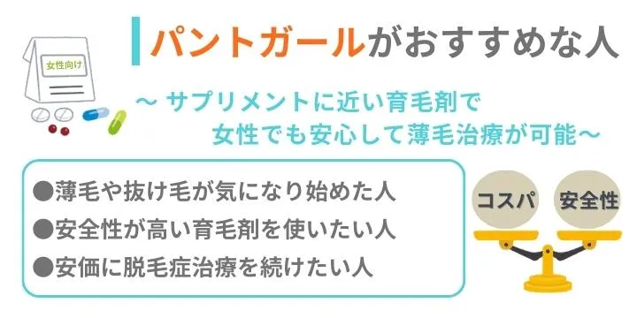 パントガールがおすすめな人